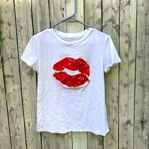 Shein Lips Tee Shirt